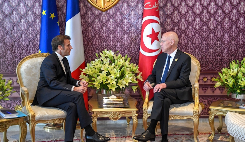 Emmanuel Macron et Kaïs Saïed discutent coopération bilatérale